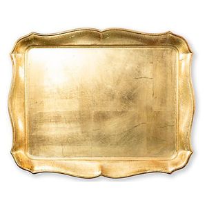Bandeja de Servir Ovalada de Lujo en Oro Antiguo con Borde Festoneado, Plato Decorativo de Metal Vintage con Detalle de Borde de Cuerda, Elegante para Mesa - Product Image 4