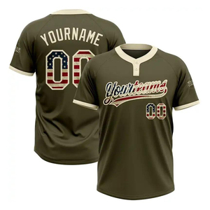 เสื้อเบสบอลแบบซับลิเมชั่นสั่งทำพิเศษ คอวี แขนสั้น โพลีเอสเตอร์ 100% ระบายอากาศได้ดี พิมพ์ชื่อทีม 00 ใส่ได้ทุกฤดู สำหรับผู้ใหญ่ทุกเพศ - Product Image 3