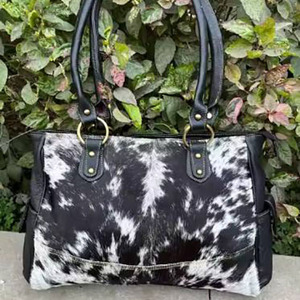 Luxury cowhide leather hair bags bulk supplier OEM custom logo export quality fashion for sale in reasonable price - Product Image 4