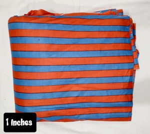 Tela ligera y transpirable 100% algodón con estampado de rayas de 1 pulgada para camisas y vestidos de verano para niñas - Product Image 3