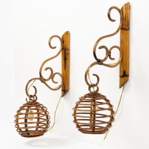 Luxury <b>wall</b> <b>sconce</b> lamps natural rattan lamp <b>sconces</b> great quality home decor lighting pieces - Product Image 1