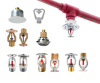 Équipement de lutte contre l'incendie personnalisé en usine, tête de sprinkler incendie K5.6/K80 68 degrés, 1/2 pouce en laiton