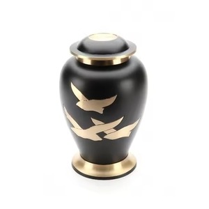High Strength Aluminum Urn for Human Ashes Adult Storage Container Long Lasting Metal Cremation Urn Adult Ashes <b>Memorial</b> Use - Product Image 1