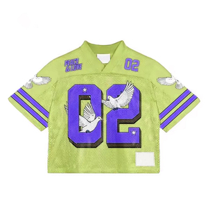 Camiseta Deportiva Retro Americana Personalizable, Estilo Vintage, para Béisbol o Fútbol, 100% Poliéster, Cuello en V, Tirantes Ajustables, Corte Holgado - Product Image 4