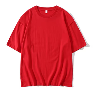 Camiseta Personalizada Extra Grande de Manga Corta, Cuello Redondo, Algodón, para Publicidad, de Alta Calidad, con Hombros Caídos - Product Image 3