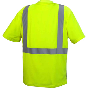 Customise <b>Security</b> Working T-Shirts Safety Short Sleeve T-Shirts Reflective Hi Vis Reflective <b>Tape</b> Working Wear T-Shirts - Product Image 5