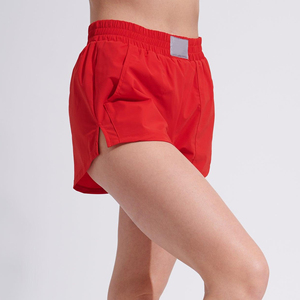 Shorts Deportivos Transpirables de Cintura Alta para Mujer, Tela Elástica de Poliéster y Spandex, Ecológicos, de Secado Rápido, para Gimnasio - Product Image 1