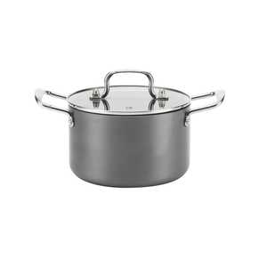 Premium Nonstick Cooking Pot Stainless Steel Stockpot with Lid Durable Soup Pan Heat Resistant Kitchen <b>Cookware</b> for Home - Product Image 4