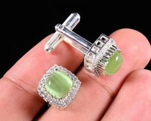 Mancuernillas Personalizadas de Lujo para Hombre |   Mancuernillas de Acero Inoxidable y Plata de Ley 925 |   Joyería al por mayor para puños de camisa de negocios y bodas - Product Image 3