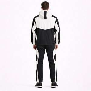 Chaqueta cortavientos transpirable, ligera, de secado rápido, para correr al aire libre, con capucha y cremallera, agradable al tacto, para entrenamiento de verano, para hombre. - Product Image 2