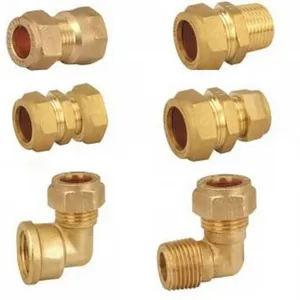 Raccord de tuyauterie en laiton, coupleur fileté, adaptateur union mâle-femelle, raccord hexagonal, extension à barbillon, quincaillerie de plomberie - Product Image 3