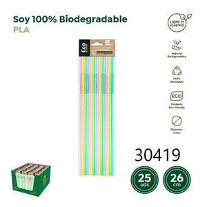 Pailles flexibles jetables CANAS de 26 cm pour les fêtes, les boissons et le plaisir! - Product Image 1