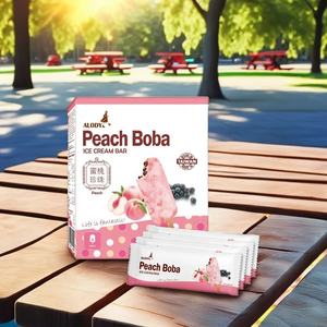 Helado de Boba con Sabor a Durazno Alody, Postre Congelado Premium Popular en Caja, 24 Meses de Duración - Product Image 2