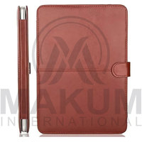 Housse pour ordinateur portable en cuir marron avec fermeture magnétique et intérieur protecteur pour MacBook Pro 13 pouces