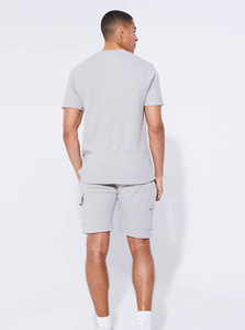 Blank Cotton Breathable Summer <b>Set</b> Custom Logo Street Wear Vintage OEM Luxury Oversized Drop Shoulder T-shirt <b>Set</b> Men Plain <b>Sets</b> - Product Image 5