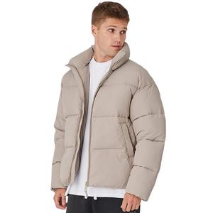 Chaqueta de Invierno Acolchada con Capucha Impermeable para Hombre, Talla Grande, con Cierre, Relleno de Poliéster, Servicio OEM Personalizado - Product Image 2
