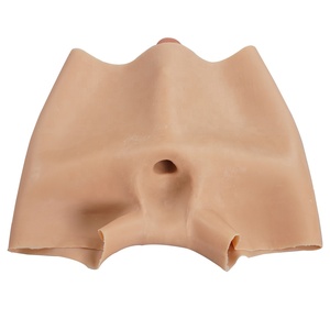 Consolador de pene sólido Unisex transparente de alta calidad de silicona completa, Juguetes sexuales para adultos, pantalones de consolador con forma directa para hombres, India + 91 - Product Image 5