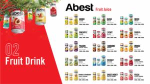 น้ำผลไม้ขายส่ง Abest รสชาติสดใหม่ น้ำผลไม้ยอดนิยม รสองุ่นพีช เครื่องดื่มแปลกใหม่ รับผลิตแบบ OEM ODM เครื่องดื่มอัดลม - Product Image 2