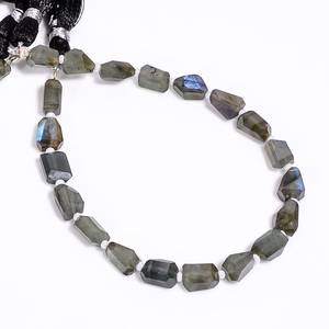 Natural Flashy Labradorite Faceted Nugget Shape Gemstone <b>Beads</b> 7x9mm Loose Labradorite <b>Stone</b> <b>Beads</b> Freeform Gemstone For Jewelry - Product Image 6