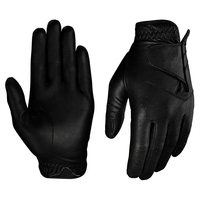 Gants de golf pour femmes en cuir véritable, main droite, antidérapants, respirants, personnalisables, avec fermeture auto-agrippante, rouge, bleu, noir, gris, marron