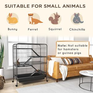 Gabbia per Animali Domestici in Acciaio Inox e Vetro per Criceti Piccoli, Medi e Grandi - Uso Interno e Personalizzabile di Lusso - Product Image 3
