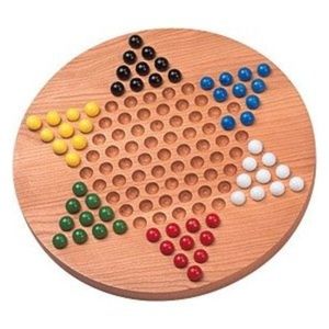 Jeu de société Jackaroo en bois haut de gamme pour 2 à 6 joueurs - Grand plateau de jeu double face en chêne avec cartes et billes, type Backgammon - Product Image 5