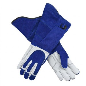 Extreme Heat Resistance Welding Leather Gloves Fireproof Cowhide Split Leather Long Cuff Safety Gloves for Europe - Product Image 5