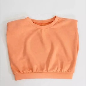 Wholesale Good Quality Custom Logo Joggers 2 Piece Crop Top Two Piece <b>Short</b> Set Cotton Workout <b>Women</b> <b>Biker</b> <b>Shorts</b> Two Piece Sets - Product Image 5