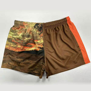 Pantalones Cortos de Fútbol Personalizados con Sublimación, Bolsillos con Cierre, Cintura Elástica de Poliéster, para Rugby y Fútbol Australiano - Product Image 5