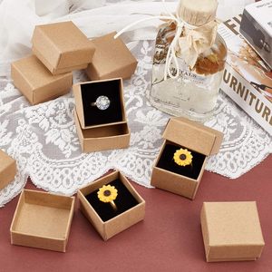 Ring <b>Gift</b> Box Jewelry <b>Gift</b> <b>Boxes</b> Square Cardboard Jewelry Box with Foam <b>Small</b> Earring Packing <b>Boxes</b> for Selling Mother's Day - Product Image 3