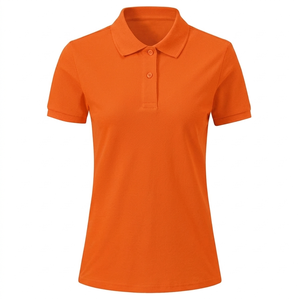 เสื้อโปโลผู้หญิงสีพื้น 100% โพลีเอสเตอร์ ระบายอากาศ แห้งเร็ว พิมพ์ลายดิจิตอล รับทำโลโก้ตามสั่ง บริการ OEM - Product Image 3