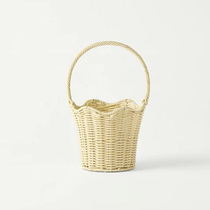 Pastel Lavender Kids <b>Storage</b> <b>Basket</b> Cute Woven Children Organizer <b>Soft</b> Color Baby Nursery <b>Basket</b> Decorative Stylish Toy <b>Storage</b> - Product Image 6