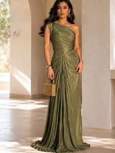 Vestido de Fiesta Elegante Moderno para Mujer, Largo hasta el Suelo, Sin Mangas, 100% Algodón, Espalda Descubierta - Product Image 1