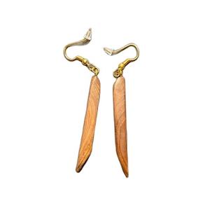 ขายส่งแฟชั่นเครื่องประดับหลายสีสีน้ําตาลผู้หญิงดอกไม้รูปร่างDrop Charmเรซิ่นต่างหูไม้Eidคริสต์มาสเครื่องประดับไม้ - Product Image 1