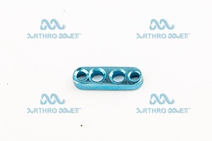 กระดุมผ่าตัดข้อเข่าแบบส่องกล้อง Endobutton สีน้ำเงิน อลูมิเนียมไทเทเนียมเกรด 5 แบบสี่รู สำหรับเครื่องมือผ่าตัดข้อเข่า - Product Image 4