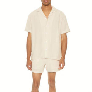 Conjunto de Pantalones Cortos de Nailon para Hombre, Estilo Único, Transpirable y con Tallas Grandes, Manga Corta para Verano 2026 BY BS - Product Image 1