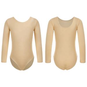 ชุดบอดี้สูทสำหรับเด็กผู้หญิงอายุ 3-16 ปี สีดำ สำหรับฝึกซ้อมเต้นบอลรูม ยิมนาสติก บัลเลต์ ชุดวอร์มอัพ ชุดออกกำลังกาย ชุดโยคะ - Product Image 2