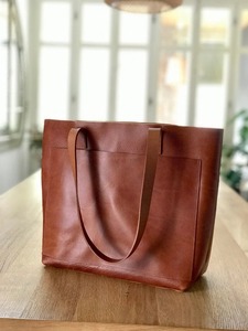 High Quality Genuine Leather Vintage Waterproof Tote <b>Bag</b> Women Fashion Handbag <b>Large</b> Capacity Shoulder <b>Bag</b> Office <b>Work</b> Shopping - Product Image 2