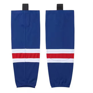 Chaussettes de hockey sur glace unisexes sur mesure, livraison en 1 semaine, vêtements de sport avec nom d'équipe OEM imprimé et sublimé pour adultes - Product Image 6