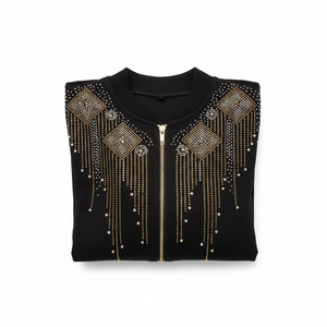 Vêtements de sport en coton personnalisés avec logo brodé en diamant surdimensionné, style streetwear, délavé au soleil, effet vieilli, rétro, décontracté, pour sports d'hiver - Product Image 6