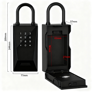 Boîte de verrouillage à clé intelligente portable et sûre à connexion directe Wifi avec 5 moyens de déverrouillage pour hôtel de bureau à domicile - Product Image 2