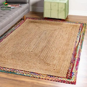 Tapis d'art pour la prière en fibres de jute 100% naturelles, tapis sur mesure d'Inde - Product Image 2