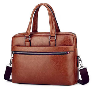 Porte-documents pour ordinateur portable en cuir pleine fleur véritable pour homme, 16 pouces, léger, de qualité supérieure, simple - Product Image 3