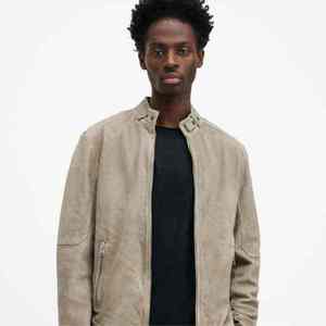 Premium Men's <b>Suede</b> Leather <b>Jacket</b> Casual Stand Collar Slim Fit Vintage <b>Biker</b> Coat Wholesale OEM Custom Apparel Manufacturer - Product Image 6