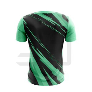 Camiseta Premium para Hombre, Cómoda, de Tela Spandex/Poliéster, Cuello Clásico, Manga Corta, Informal, con Estampado Tie-Dye, Tejido Grueso - Product Image 6