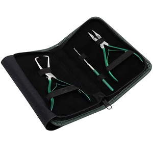 Hair Extension Pliers Set Stainless Steel Micro Pliers Pulling <b>Hook</b> <b>Tool</b> Kit in Custom Color Customized - Product Image 2
