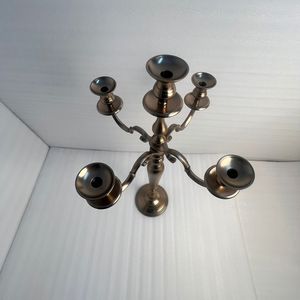 Elegante Candelabro de Aluminio de 5 Brazos con Acabado en Cobre para Decoración del Hogar, Bodas y Centros de Mesa Festivos - Product Image 6