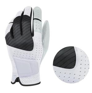 Gants de golf en cuir véritable personnalisés avec logo, prix d'usine, doux, respirants, imperméables, protection UV, sports de plein air - Product Image 6