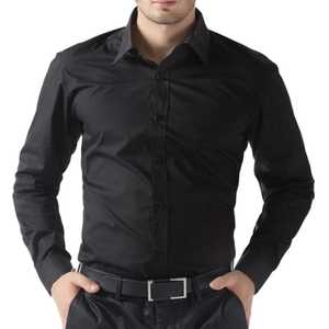 Chemise habillée décontractée pour homme en mélange polyester/coton, anti-boulochage, anti-rétrécissement, infroissable, collection Printemps, service OEM disponible - Product Image 5