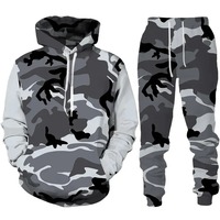 Ensembles de survêtements légers à capuche de qualité supérieure, imprimés en 3D, tendance, respirants, 2 pièces, vente en gros